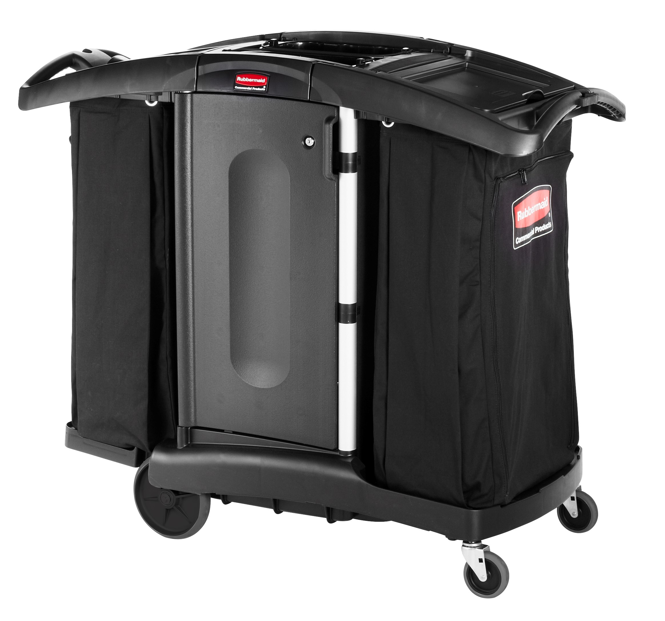 The Rubbermaid Commercial Executive Series Compact Housekeeping Cart is an ergonomic and lightweight housekeeping solution.