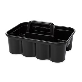 All-purpose caddy is perfect for carrying tools or cleaning supplies. Heavy-duty caddy conveniently fits on cleaning and housekeeping carts. Securely holds up to eight 32 oz spray bottles and other common cleaning tools.