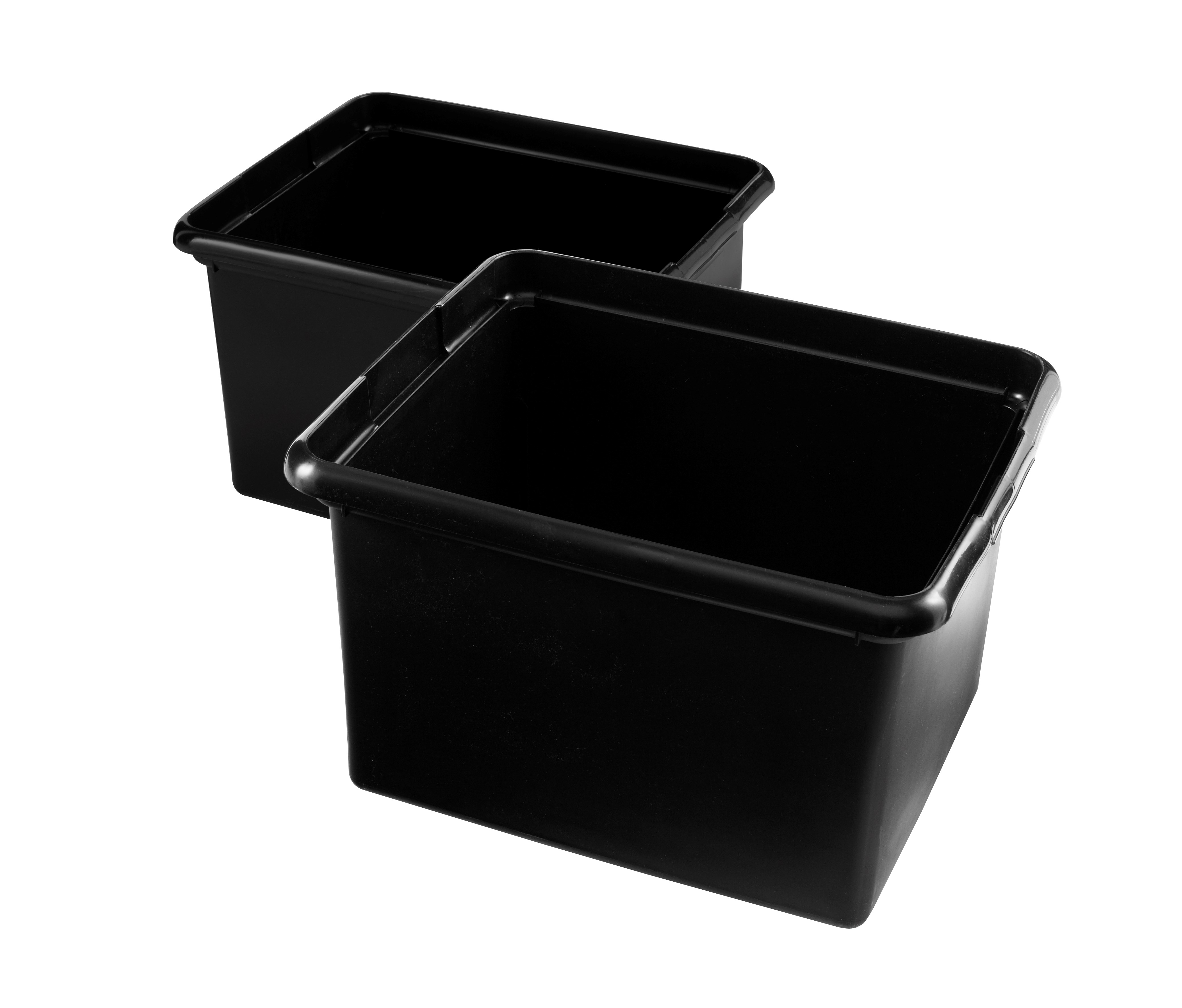 30-Quart Organizing Bins provide a way to organize and prepare for the upcoming shift to increase productivity.