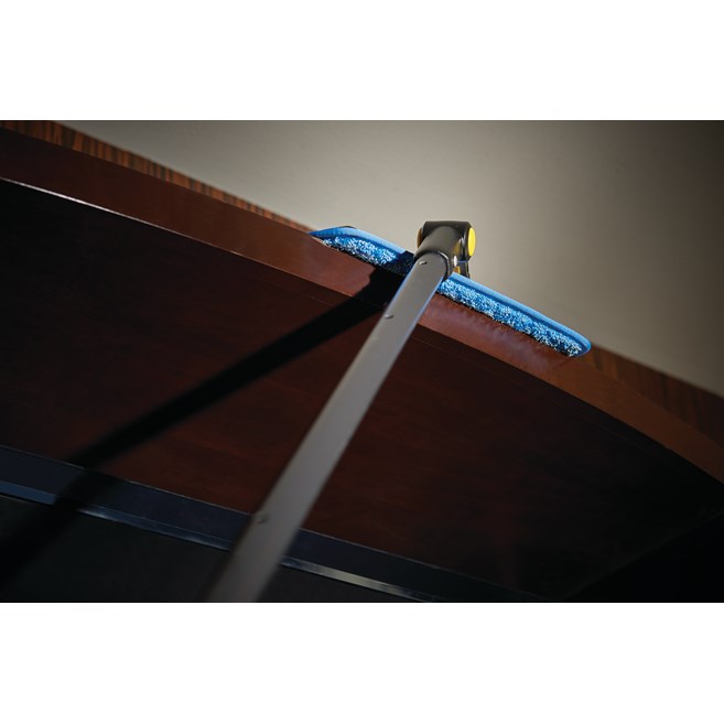 The Rubbermaid Commercial Maximizer™ cleaning tools help workers save time by reducing steps in a task, reducing the time of a step and reducing user effort.  Engineered to last and designed to perform in a variety of common spaces, Maximizer cleaning tools deliver fast, consistent results shift after shift.