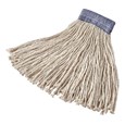 Cut-end, 4-ply cotton/rayon/synthetic yarn blend for good performance and durability. Outlasts and outperforms cotton with excellent absorbency.