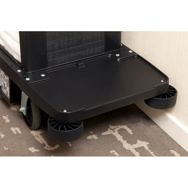 Impact-absorbing and non-marring Housekeeping Cart Bumper Kit from Rubbermaid Commercial is designed to reduce costly wall damage.