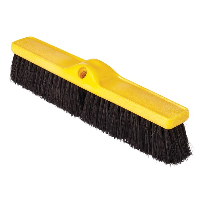 Medium Floor Sweep 18" FG9B0700 is a push broom designed to round up heavier dirt from multiple floor surfaces.