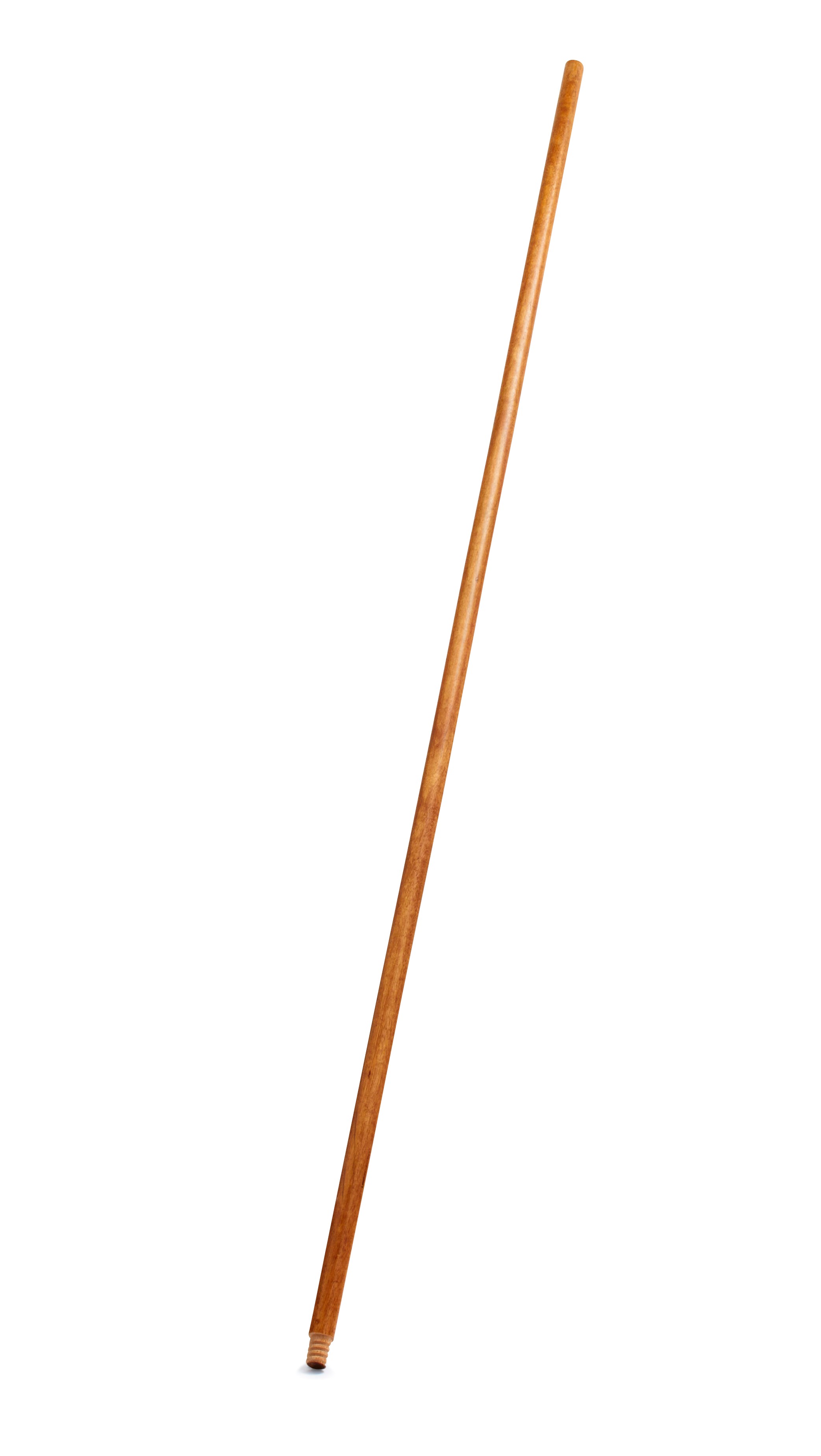 Threaded Tip Wooden Broom Handle with Lacquered Finish