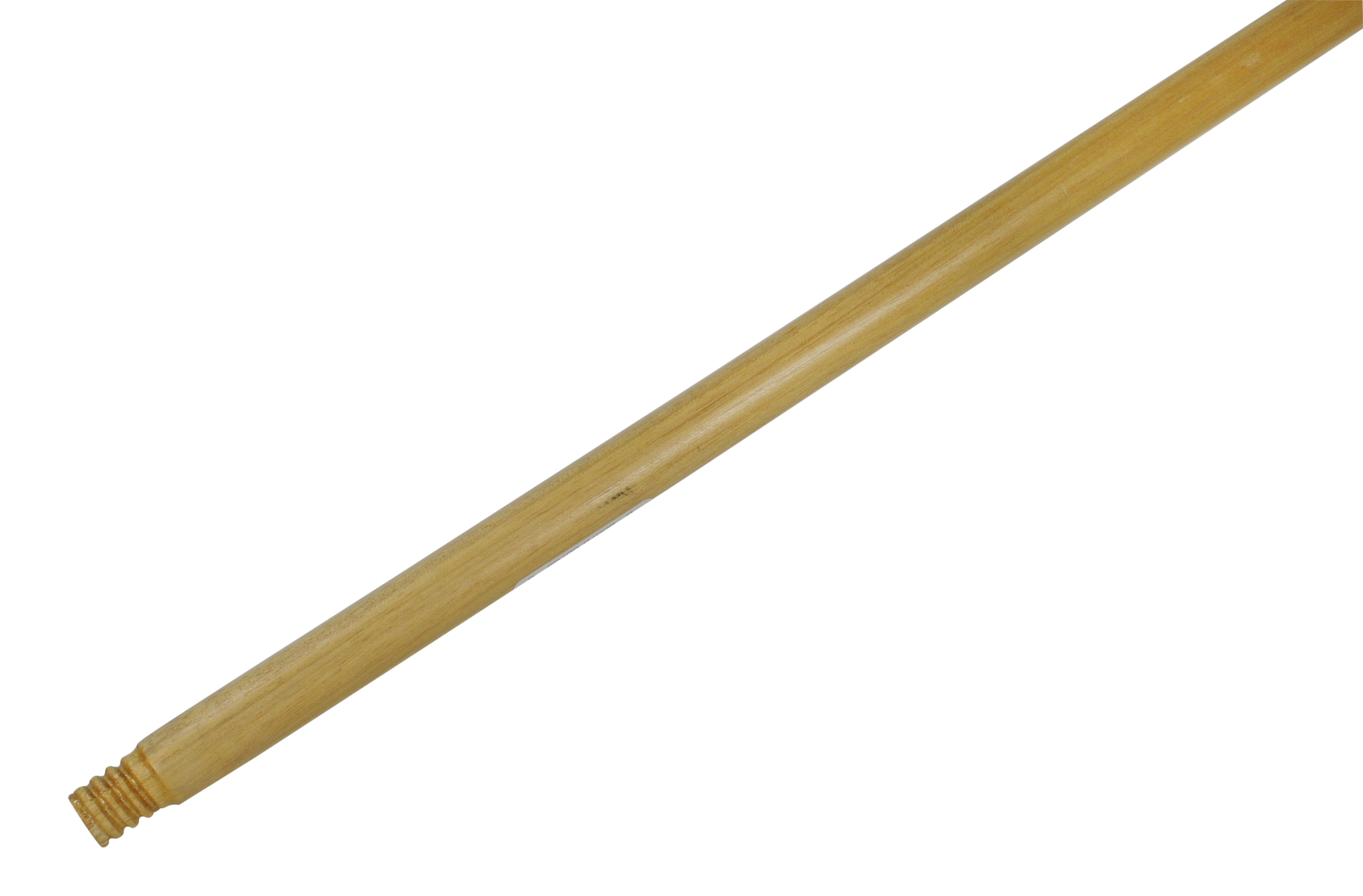 Threaded Tip Wooden Broom Handle with Lacquered Finish