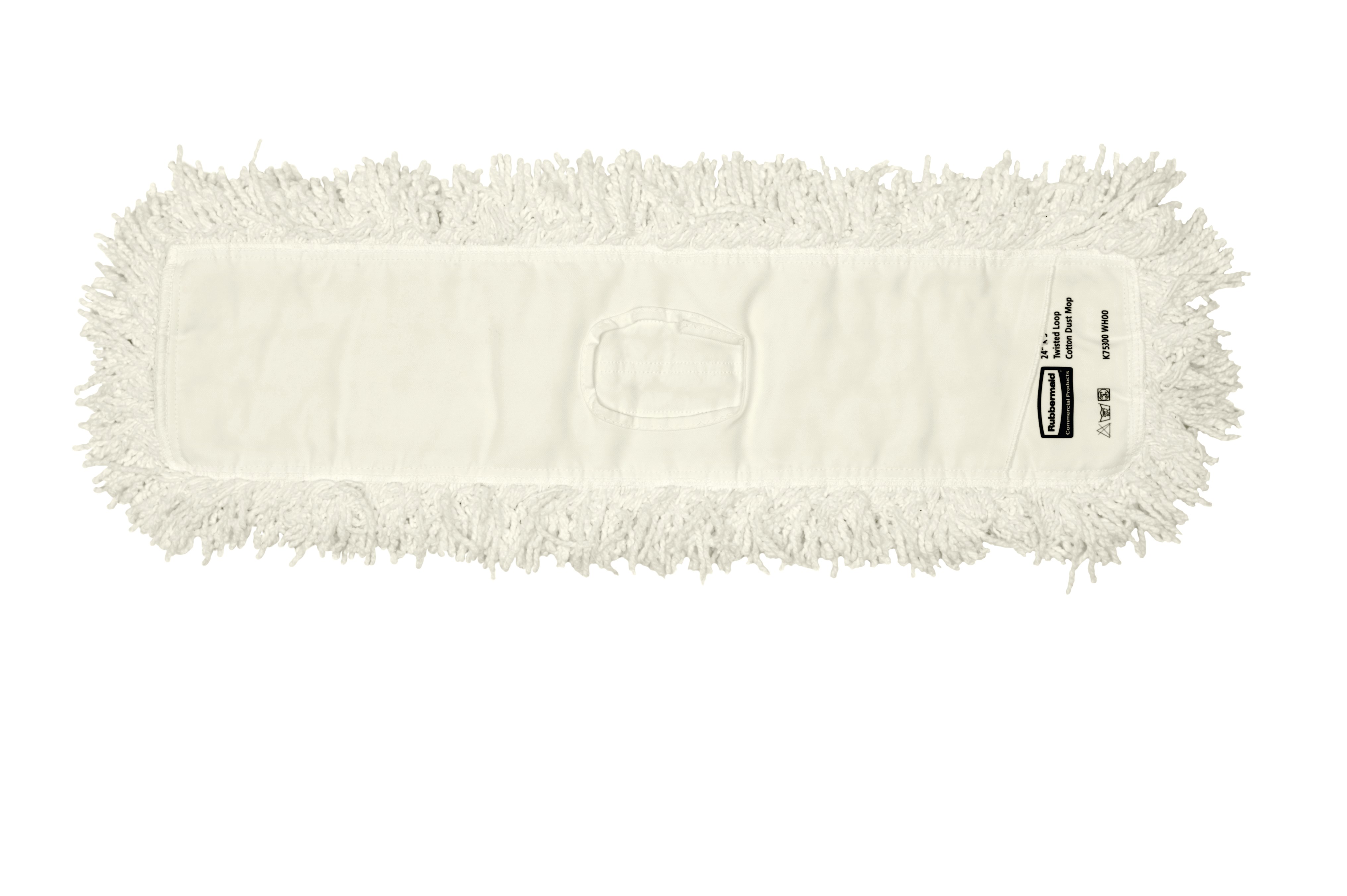 Twisted-Loop Cotton Dust Mop 24" FGK75300 is a premium prelaundered dust mop that provides maximum durability and optimal cleaning performance.