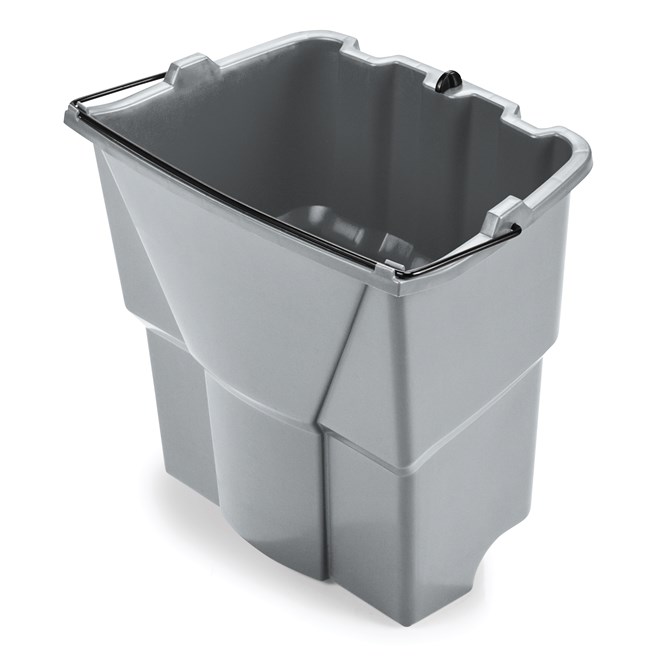 The Rubbermaid Commercial WaveBrake® Dirty Water Bucket keeps dirty water separate from clean water, helping to reduce the potential for cross-contamination. Executive Series™ WaveBrake® include the dirty water bucket as standard.