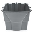 The Rubbermaid Commercial WaveBrake® Dirty Water Bucket keeps dirty water separate from clean water, helping to reduce the potential for cross-contamination. Executive Series™ WaveBrake® include the dirty water bucket as standard.