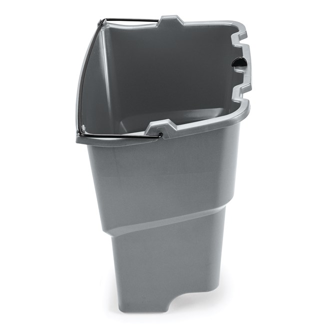 The Rubbermaid Commercial WaveBrake® Dirty Water Bucket keeps dirty water separate from clean water, helping to reduce the potential for cross-contamination. Executive Series™ WaveBrake® include the dirty water bucket as standard.