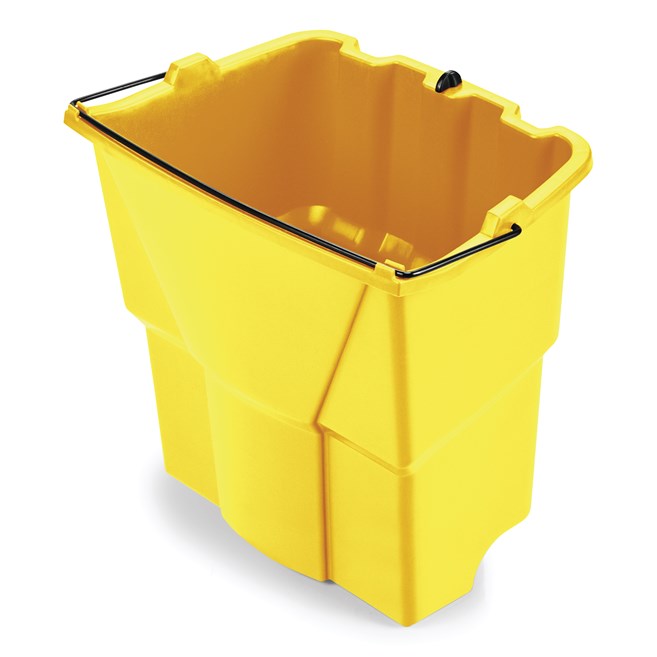 The Rubbermaid Commercial WaveBrake® Dirty Water Bucket keeps dirty water separate from clean water, helping to reduce the potential for cross-contamination. Executive Series™ WaveBrake® include the dirty water bucket as standard.