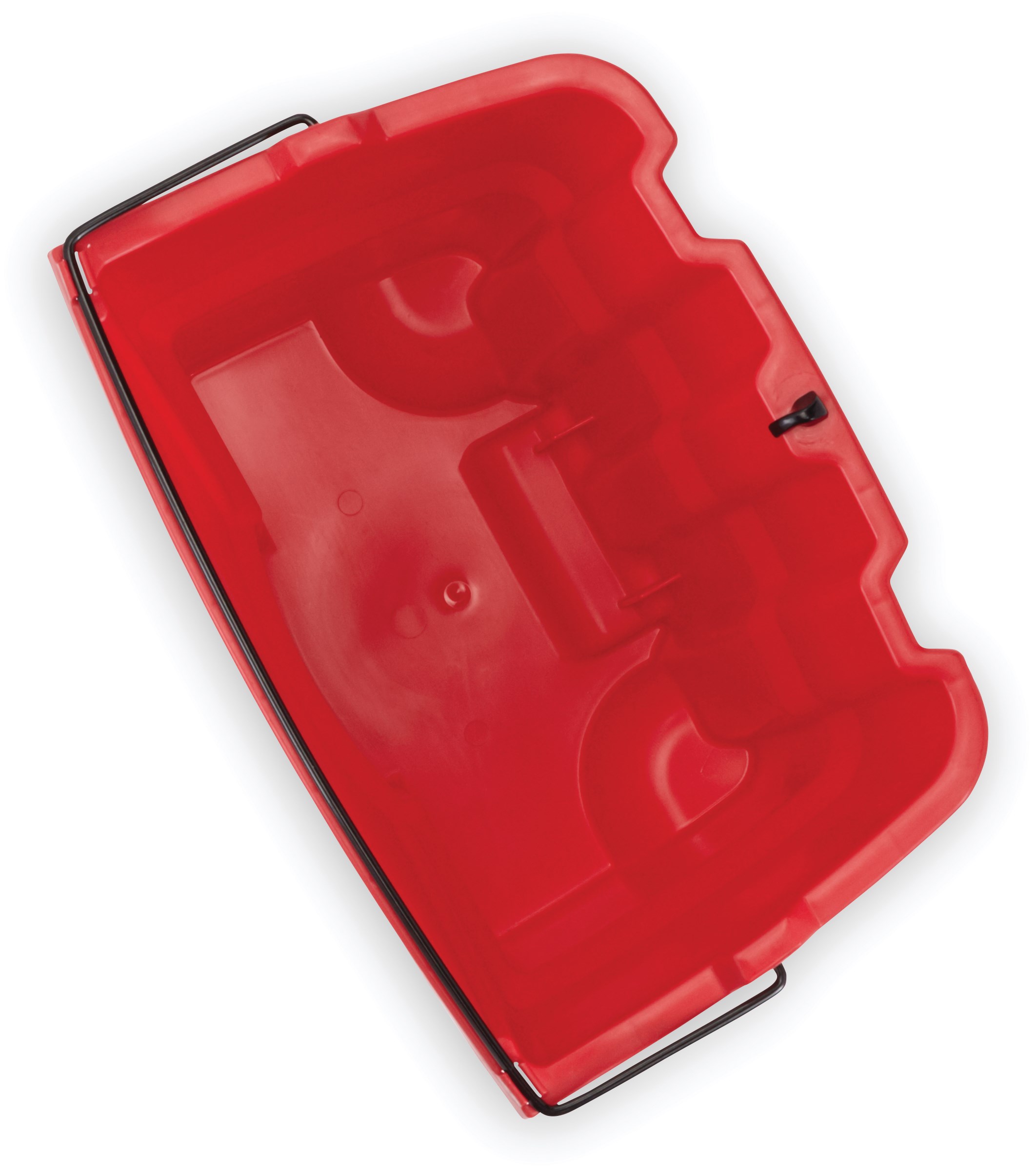 The Rubbermaid Commercial WaveBrake® Dirty Water Bucket keeps dirty water separate from clean water, helping to reduce the potential for cross-contamination. Executive Series™ WaveBrake® include the dirty water bucket as standard.