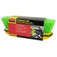Nylon bristles are very durable with excellent abrasion resistance, shear/ break strength, and bristle bend recovery. Will not stain, discolor, or absorb odors. Can be used wet or dry and resistant to alkalis and most solvents.