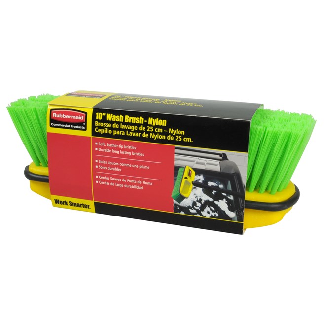 Nylon bristles are very durable with excellent abrasion resistance, shear/ break strength, and bristle bend recovery. Will not stain, discolor, or absorb odors. Can be used wet or dry and resistant to alkalis and most solvents.
