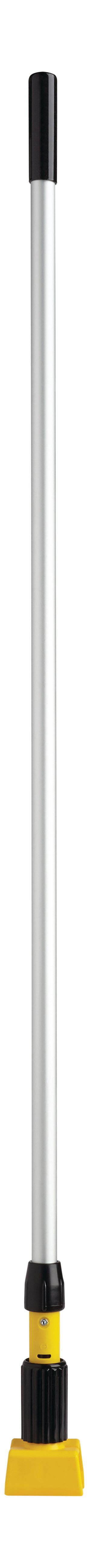 Gripper® Clamp-Style Mop Handle makes removing and replacing mop heads easy and efficient. Holds mop firmly between the jaws of the mop handle; should be used with 5" headband mops only.