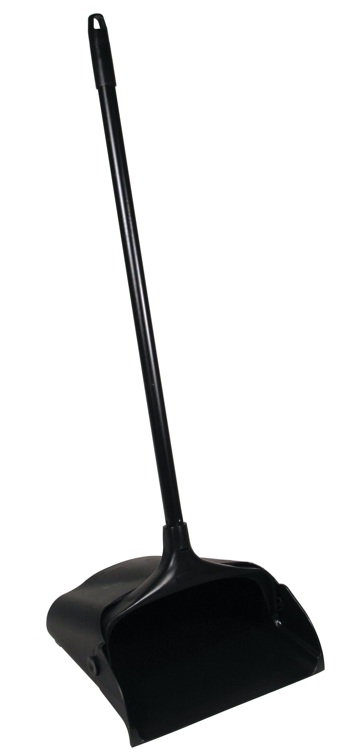Lobby Pro® Dust Pan FG253120 has a stylish pan design. Durable rear wheels improve wear resistance and extend product life.  Bracket and brooms sold separately.