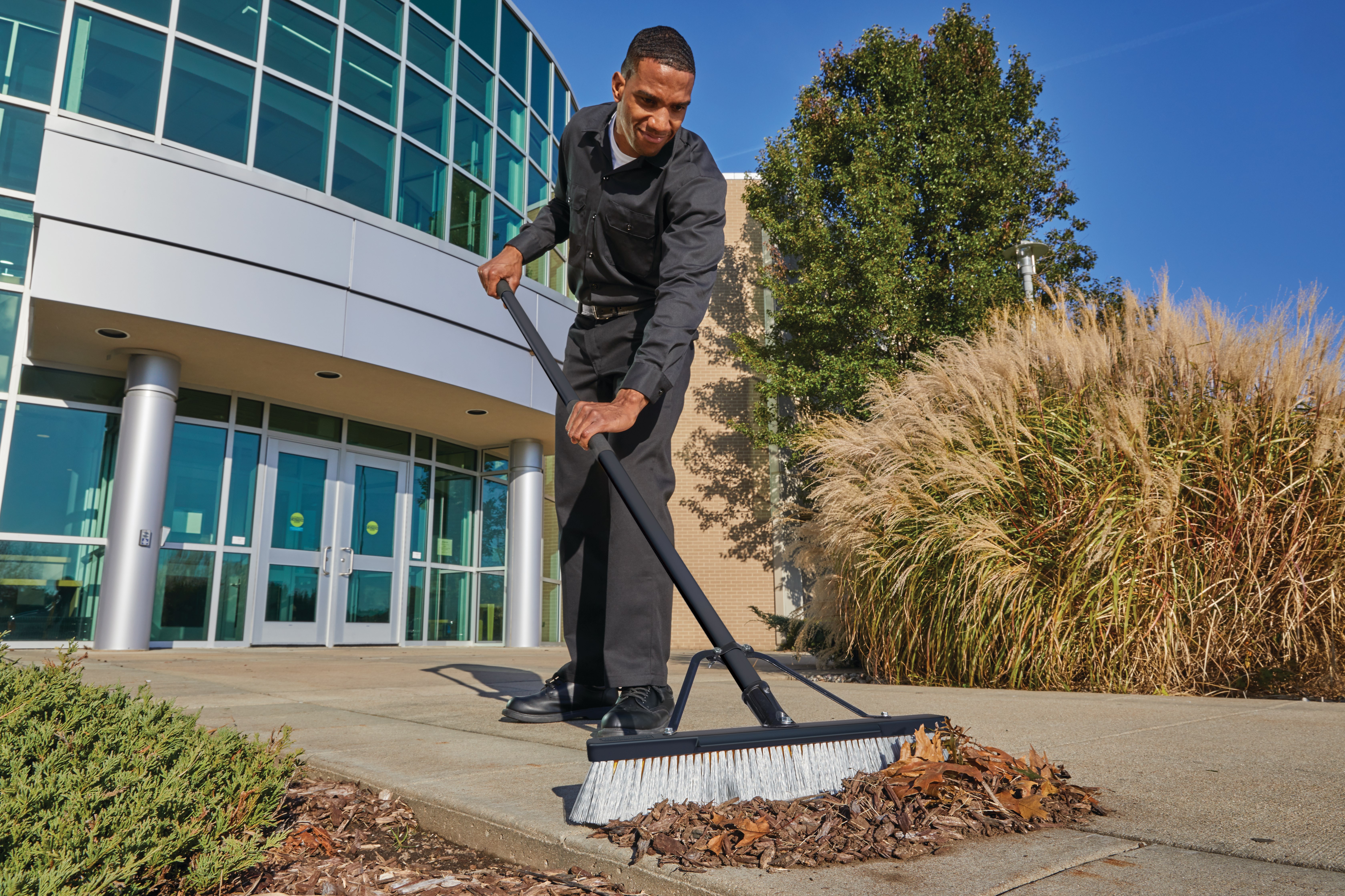 The new push brooms from Rubbermaid Commercial Products offer enhanced features and bristle options to ensure efficient, hassle-free cleanup for the most demanding commercial jobs.