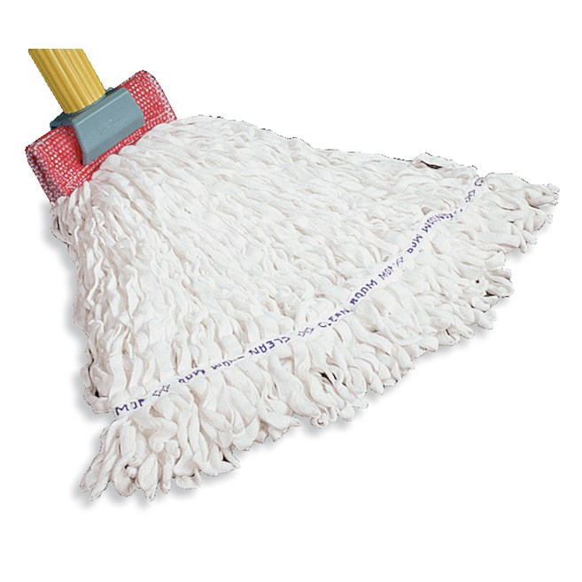 Clean Room Maintenance Mops are a non-linting mop for use in Class 10,000 and higher industrial applications such as paint booths, pharmaceutical labs, etc.