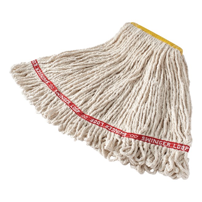 4-ply, balanced blend of cotton and synthetic yarn for absorbency and strength. Launderable for long product life.