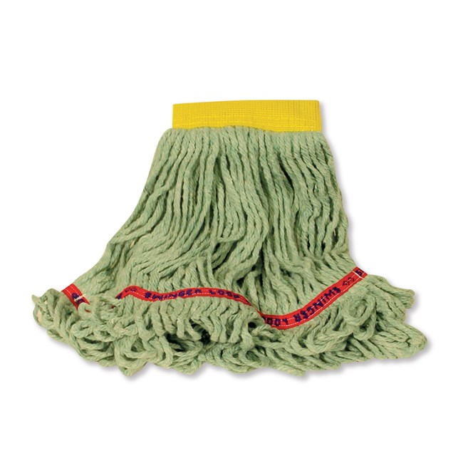 4-ply, balanced blend of cotton and synthetic yarn for absorbency and strength. Launderable for long product life.