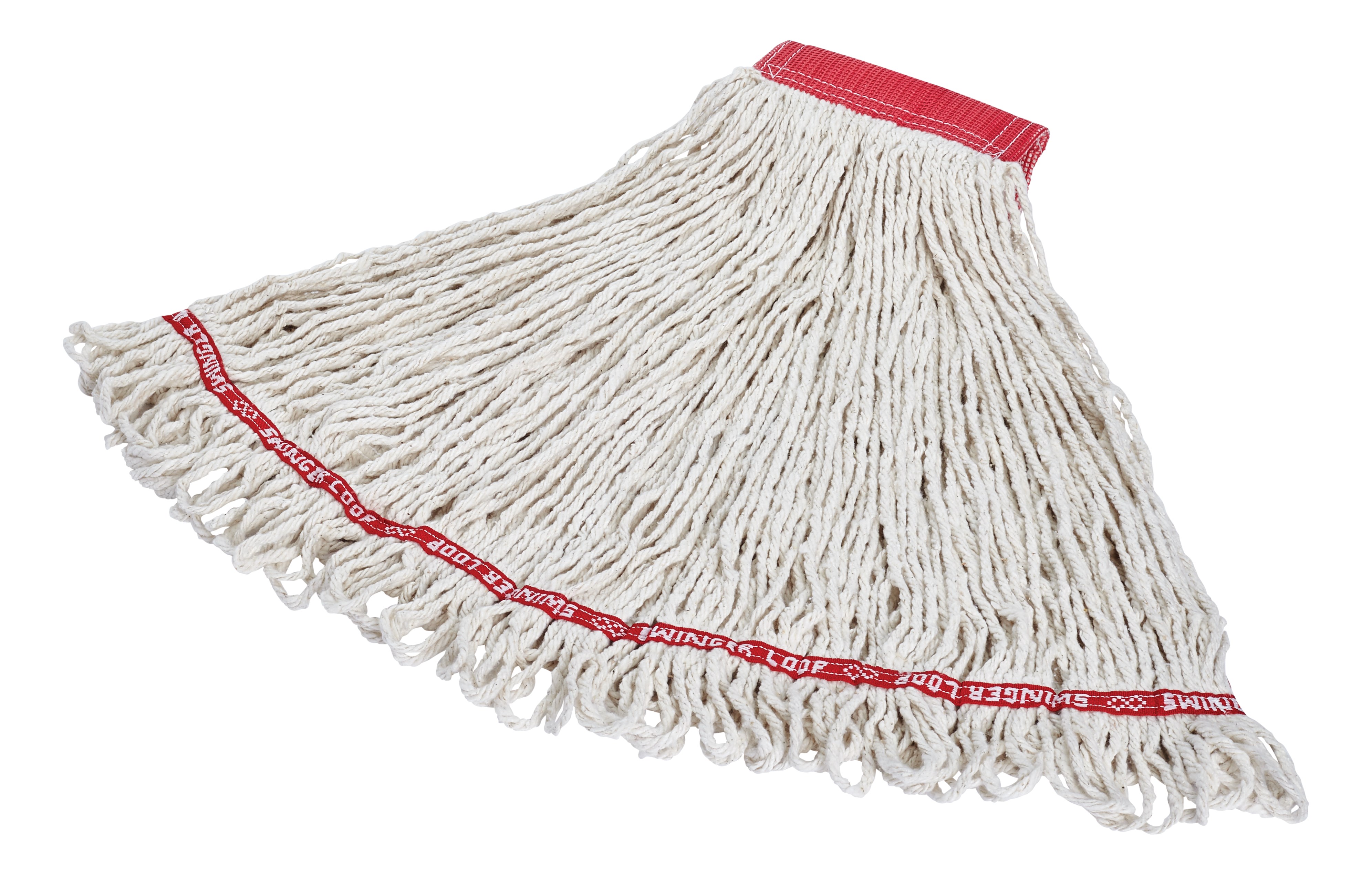 24 OZ Swinger Loop® Blend Wet Mop, 5" Headband, White