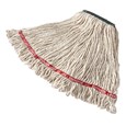 Swinger Loop® Mop features looped-ends, a woven tailband, and a higher synthetic yarn count for increased durability and better floor coverage.