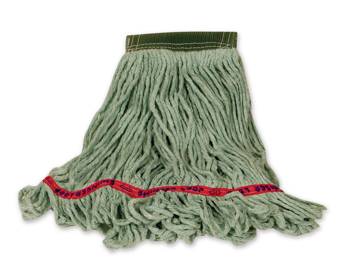 Swinger Loop® Mop features looped-ends, a woven tailband, and a higher synthetic yarn count for increased durability and better floor coverage.