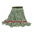 Swinger Loop® Mop features looped-ends, a woven tailband, and a higher synthetic yarn count for increased durability and better floor coverage.