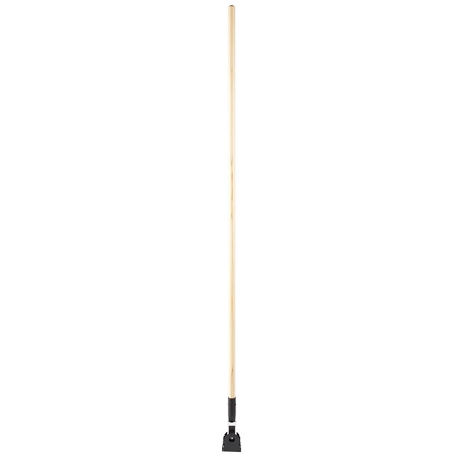 Snap-On Dust Mop Handle FGM11600 is an easily sanitized, snap-on, hardwood handle.