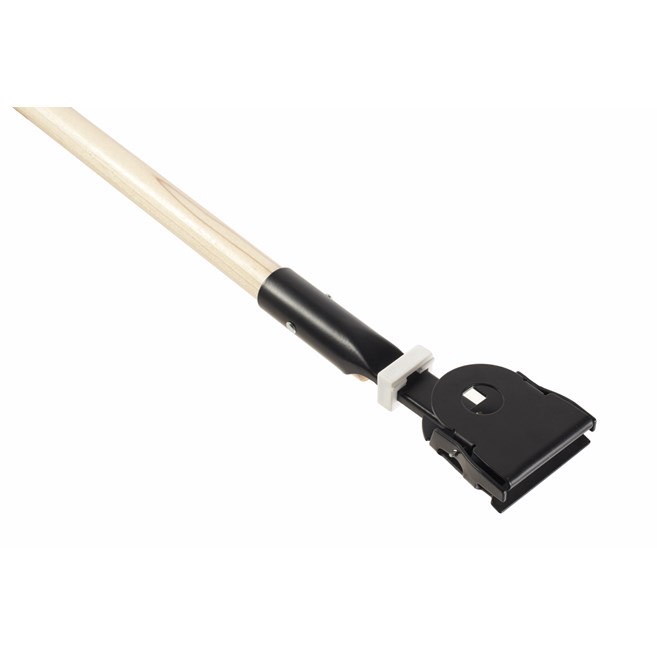 Snap-On Dust Mop Handle FGM11600 is an easily sanitized, snap-on, hardwood handle.