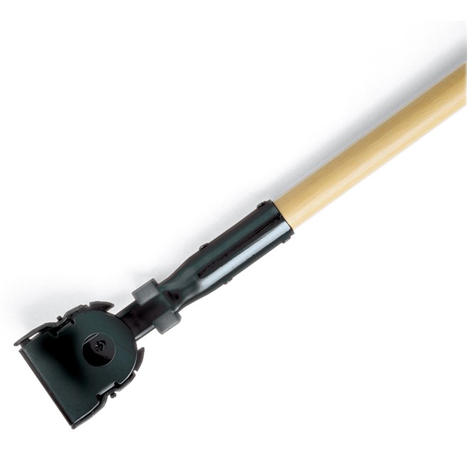 Snap-On Dust Mop Handle FGM11600 is an easily sanitized, snap-on, hardwood handle.