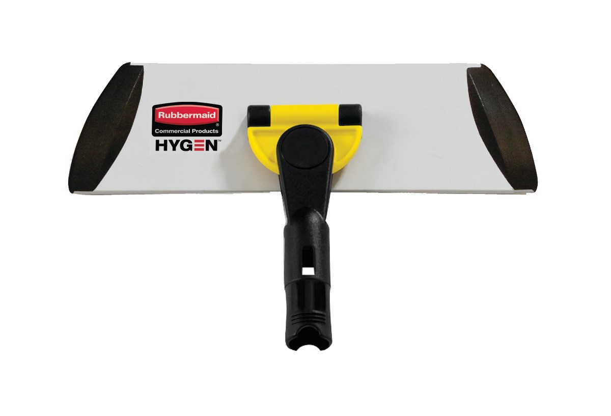 HYGEN™ Quick-Connect Frames features a flat profile that slides easily under furniture and equipment. Trapezoidal shape improves cleaning in corners and other hard to reach areas by reaching the highest spaces with ease.
