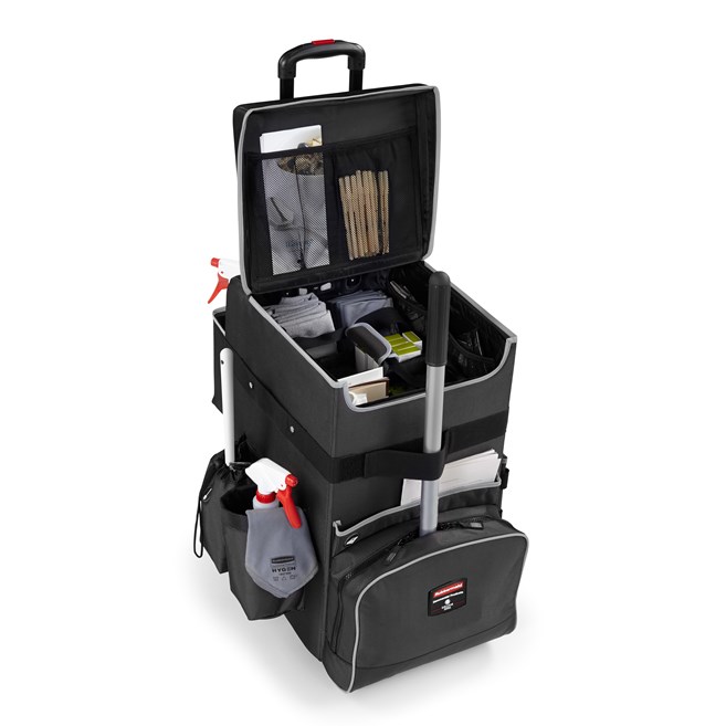 The Executive Quick Cart is the industry’s most durable mobile cart solution for housekeeping, janitorial and maintenance environments.