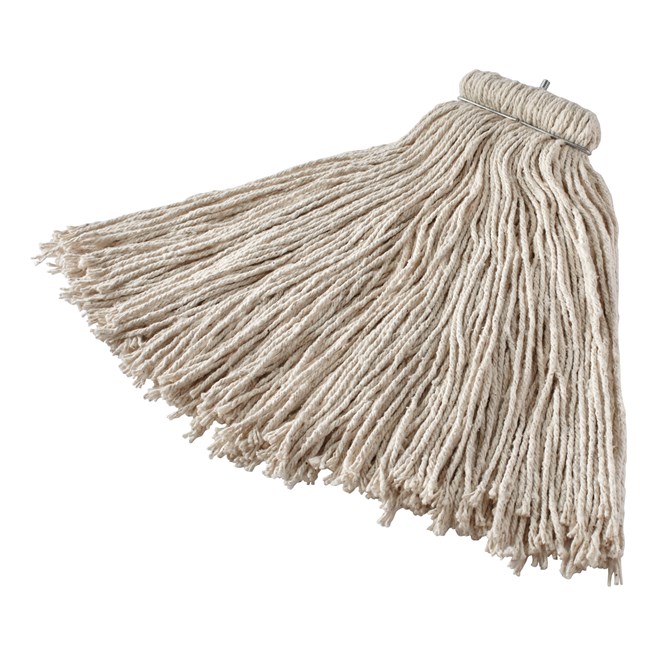 Bolt-On Cotton Mop is an economical solution for general-purpose floor cleaning or one-time use.