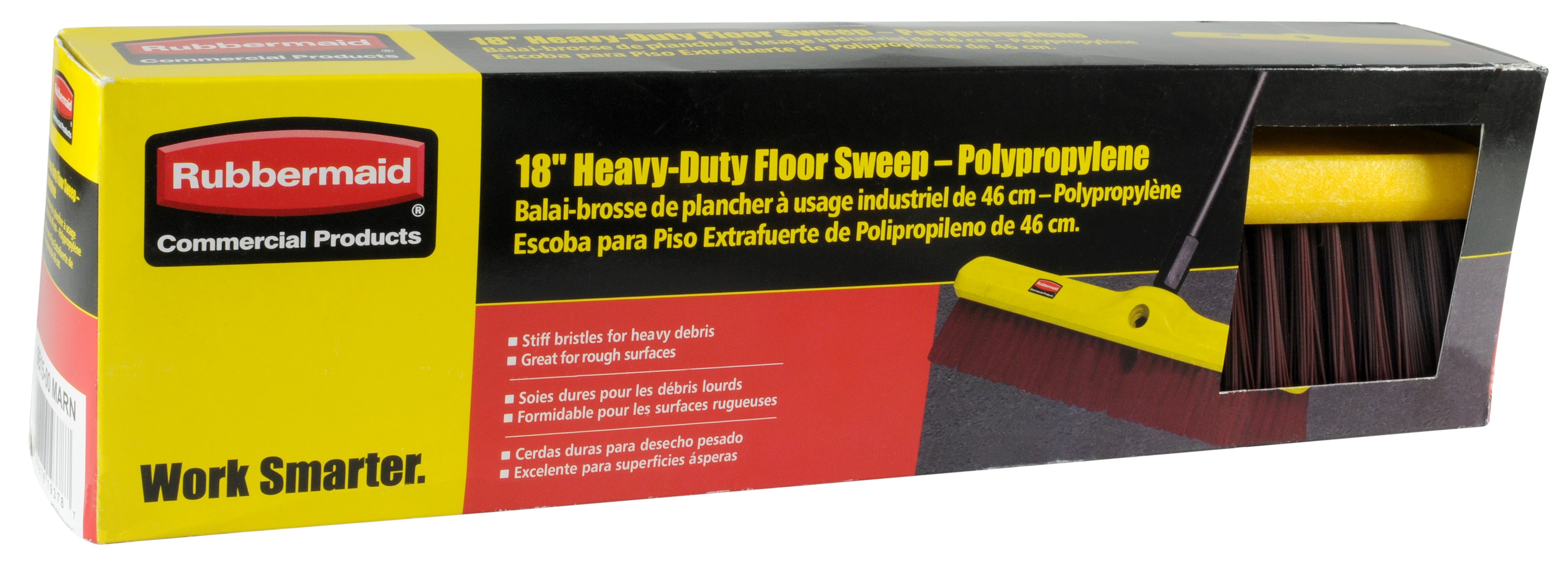 Heavy-Duty Floor Sweep 18" FG9B1500 provides reliability for every industrial-strength job.