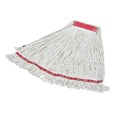 The Rubbermaid Commercial Web Foot® Wet Mops contains a  balanced blend of cotton and synthetic fibers that delivers up to five times the absorbency of cotton mops.
