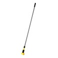 Gripper® Clamp-Style Mop Handle makes removing and replacing mop heads easy and efficient. Holds mop firmly between the jaws of the mop handle; should be used with 5" headband mops only.