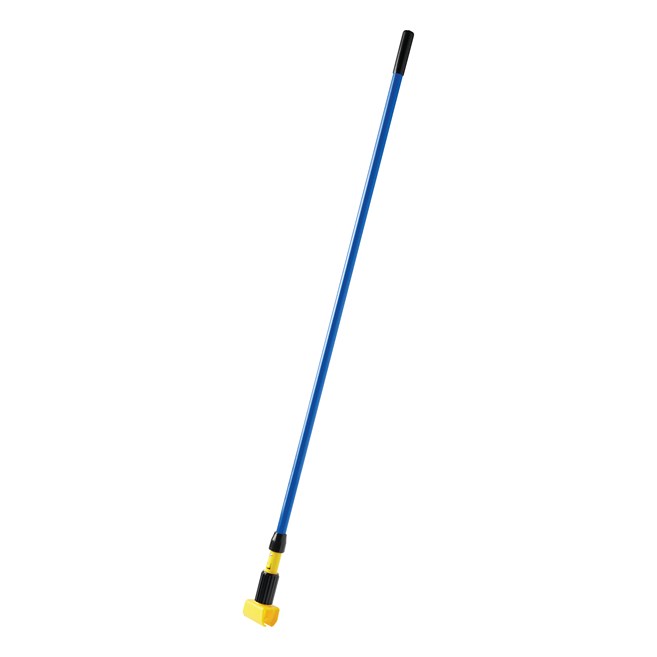 Gripper® Clamp-Style Mop Handle makes removing and replacing mop heads easy and efficient. Holds mop firmly between the jaws of the mop handle; should be used with 5" headband mops only.