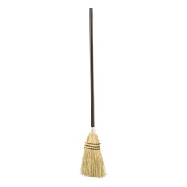 The Rubbermaid Commercial Lobby Broom can be used on rough or smooth surfaces.