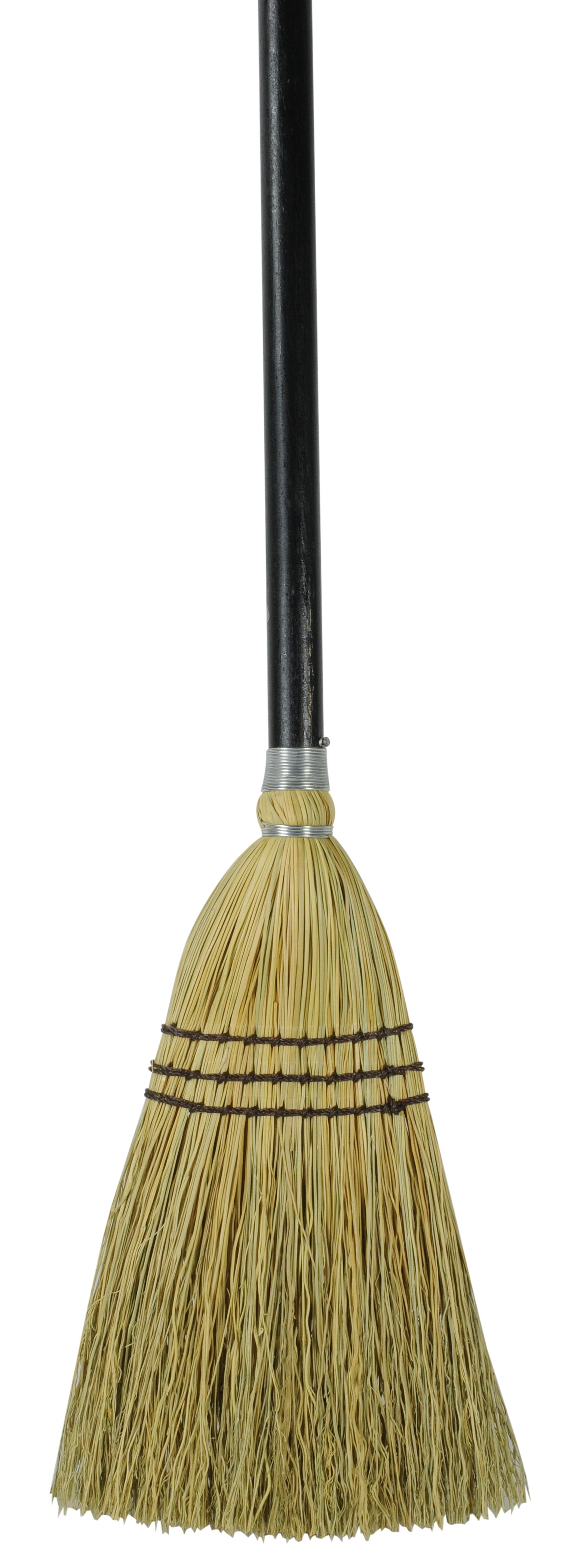 The Rubbermaid Commercial Lobby Broom can be used on rough or smooth surfaces.