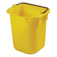 The 5-Quart (4.73 Litre) Pail for Cleaning Carts provides a quick and easy way to clean in tight places.