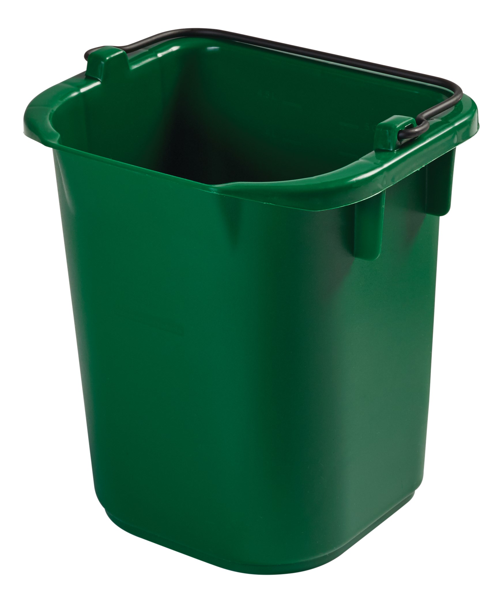 The 5-Quart Pail for Cleaning Carts provides a quick and easy way to clean in tight places.