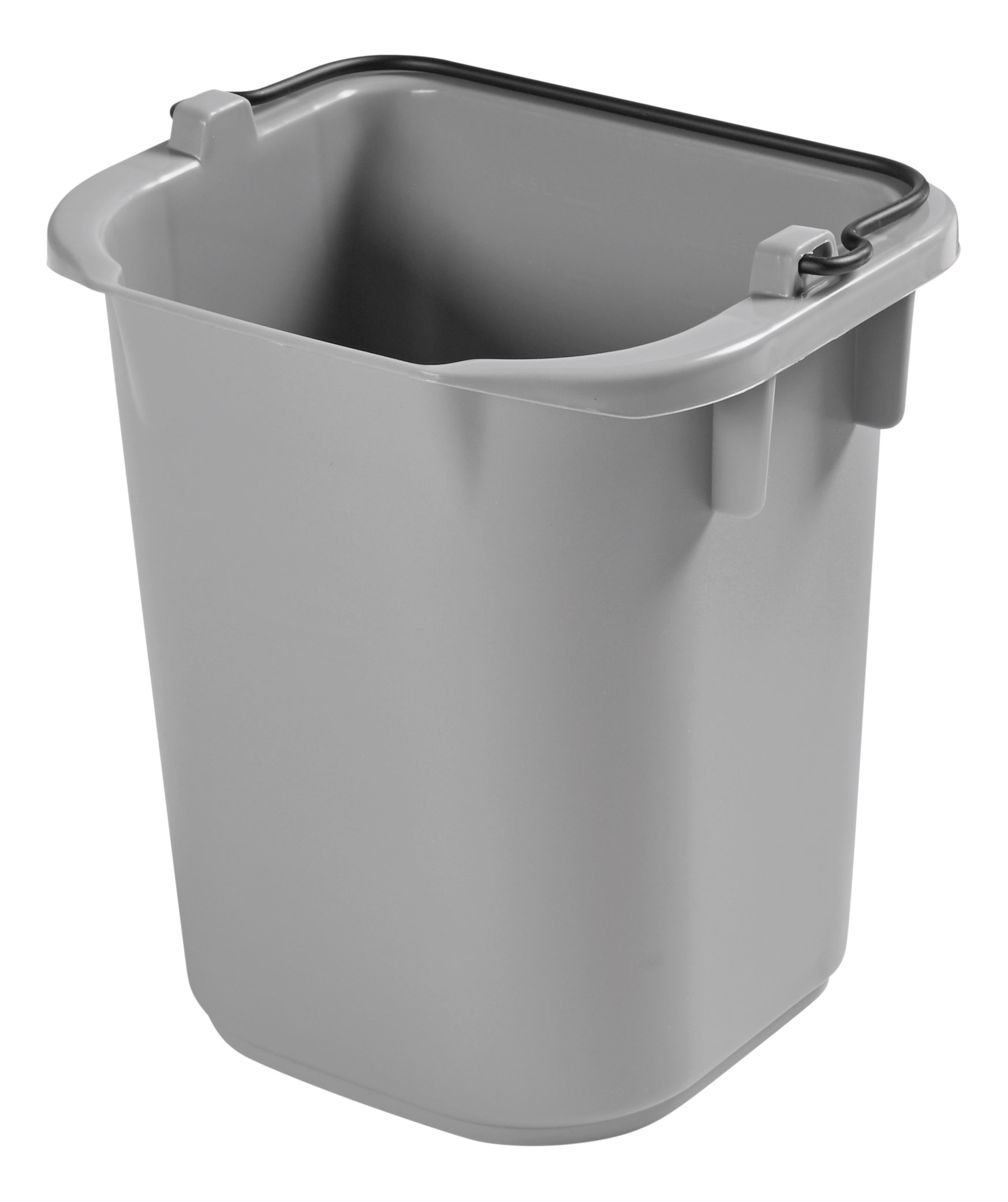 The Rubbermaid Commercial 5-Quart Heavy Duty Pail for Cleaning Carts provides a quick and easy way to clean in tight places.