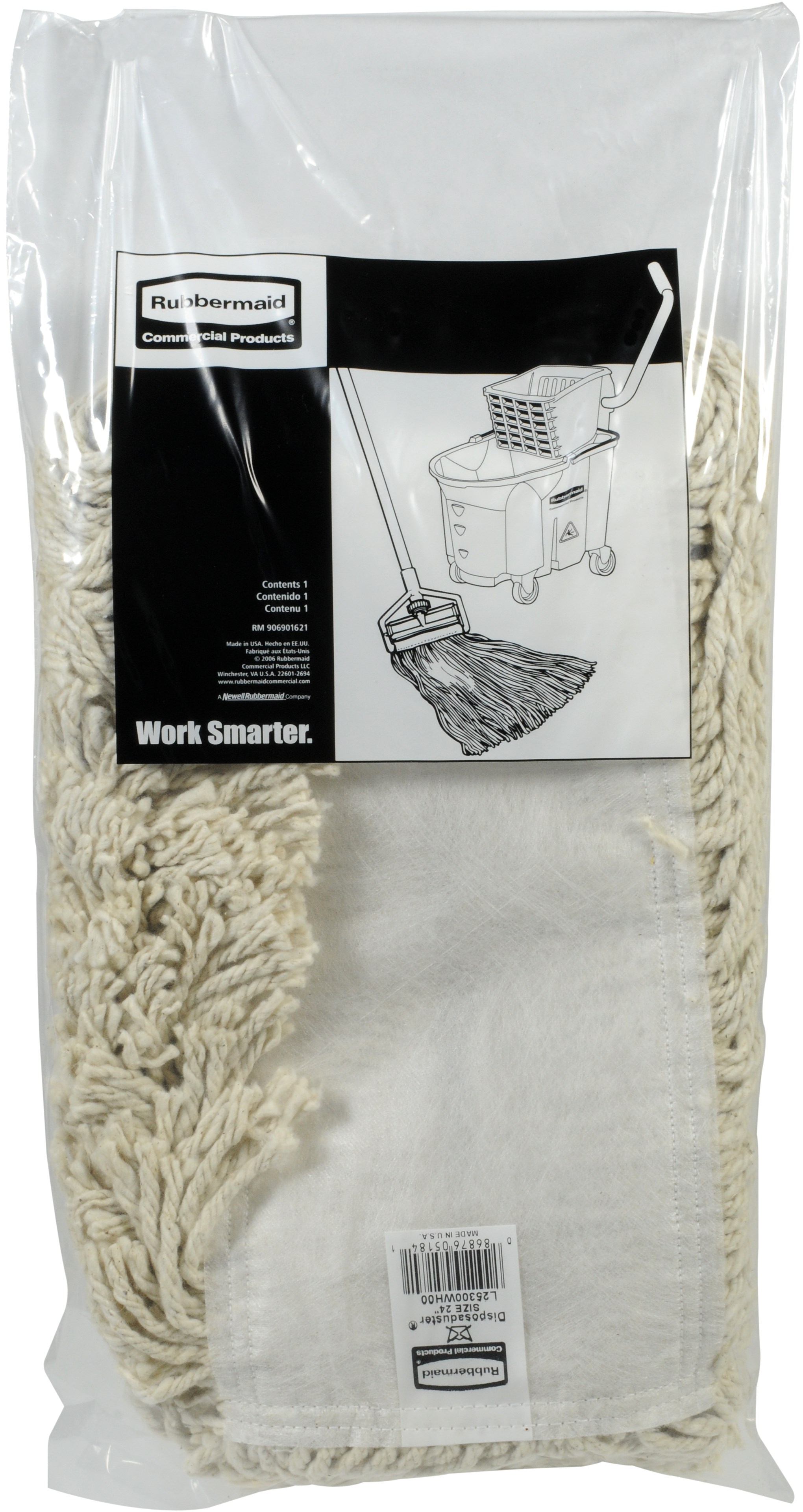 The Rubbermaid Commercial Disposable Cut-End Cotton Dust Mop is great for general cleaning.