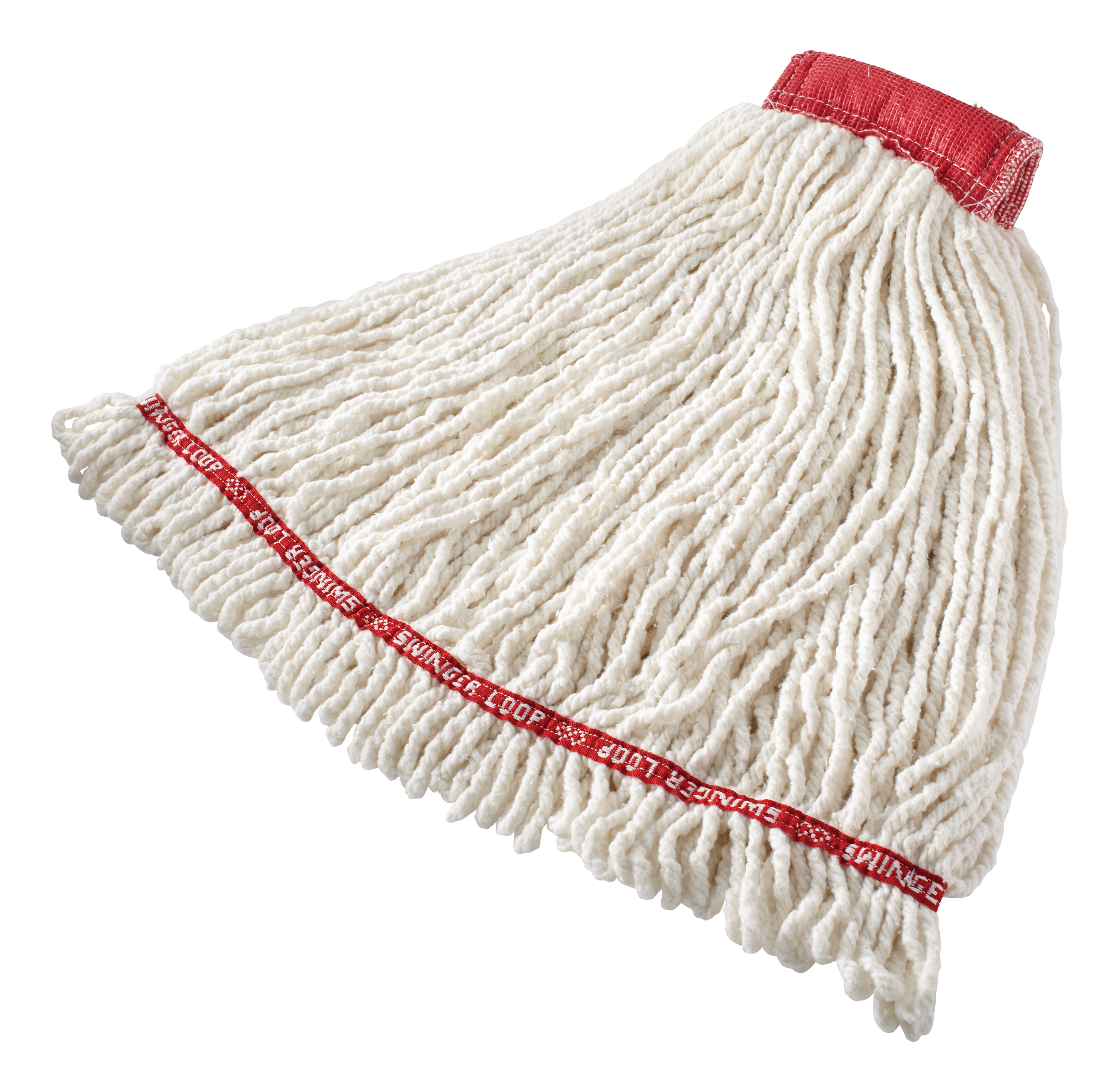 Prelaundered and preshrunk or increased mop performance after laundering.