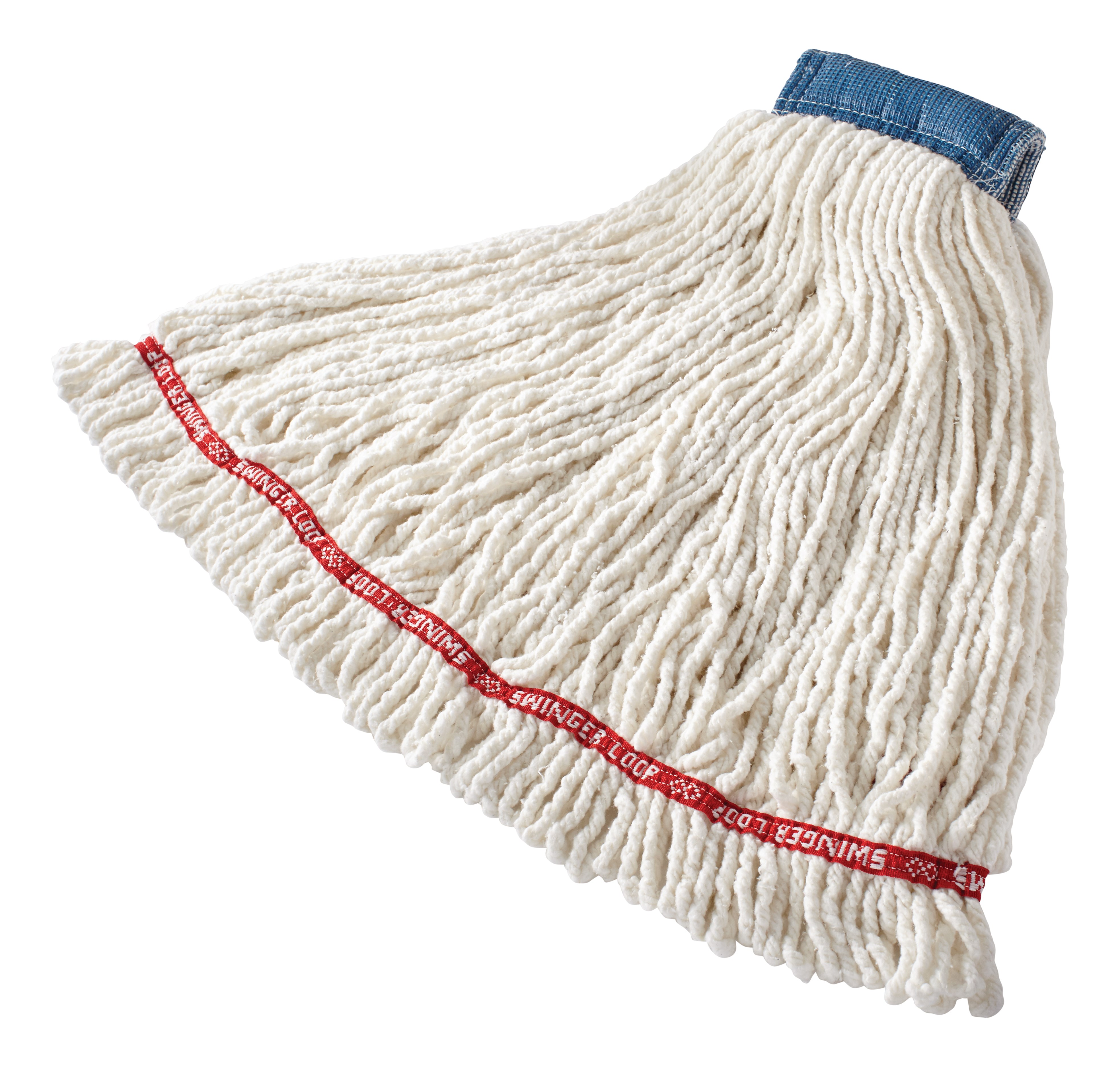 Prelaundered and preshrunk or increased mop performance after laundering.