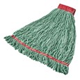Prelaundered and preshrunk or increased mop performance after laundering.