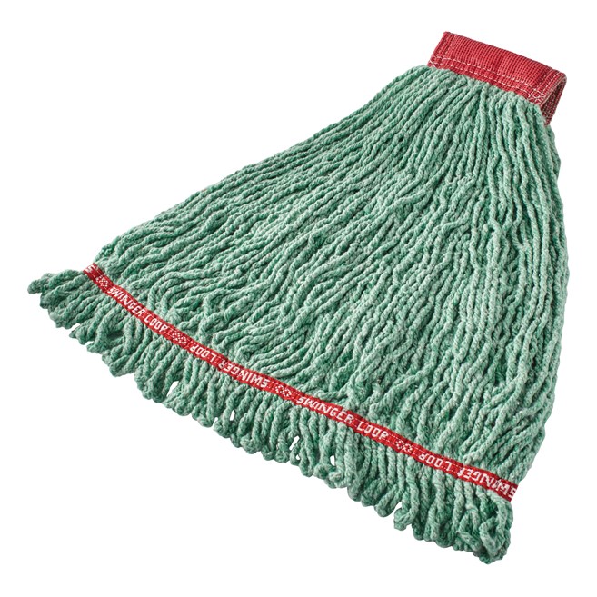 Prelaundered and preshrunk or increased mop performance after laundering.