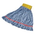 Prelaundered and preshrunk or increased mop performance after laundering.