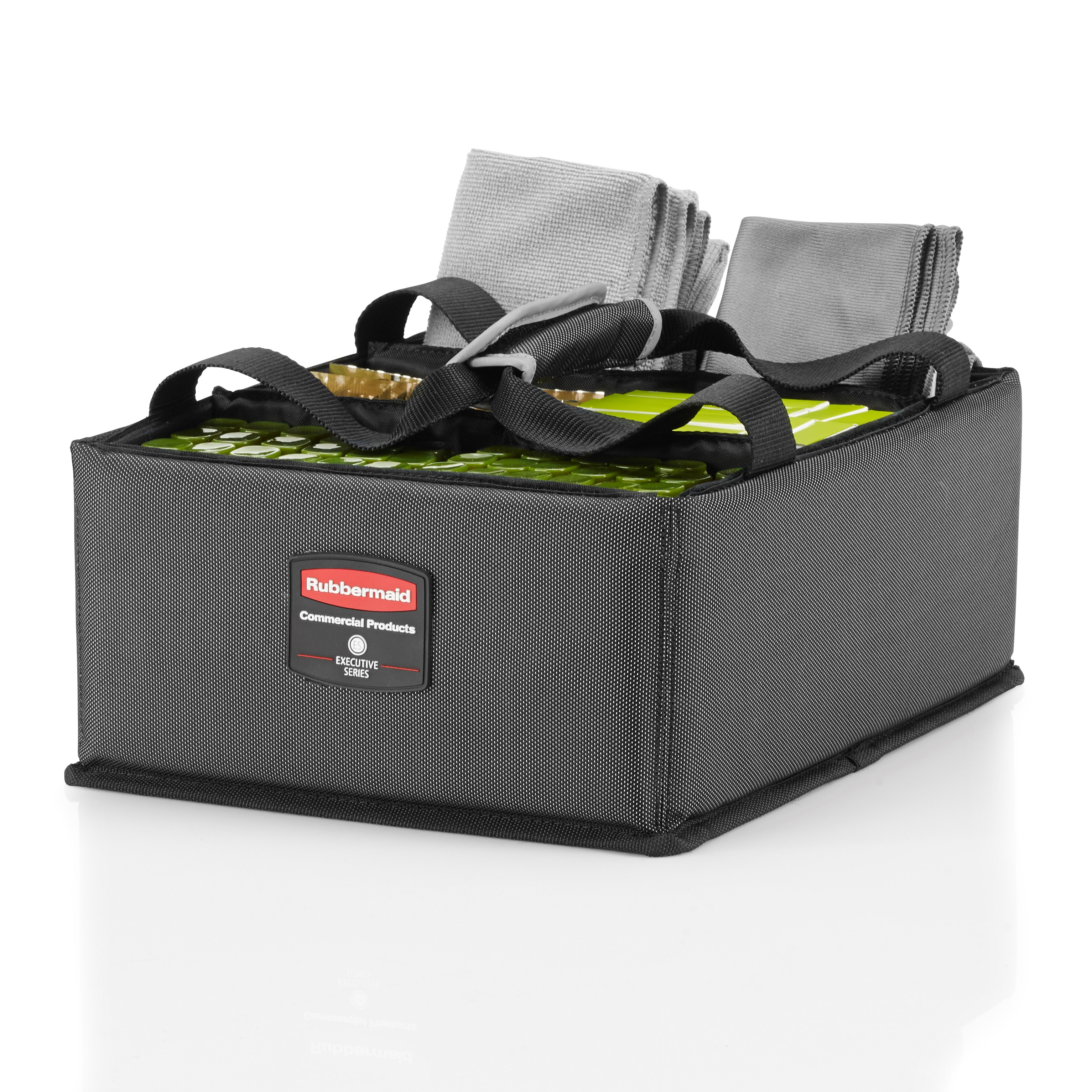 The Executive Quick Cart Caddy is great for organizing amenities with its adjustable and removable dividers.