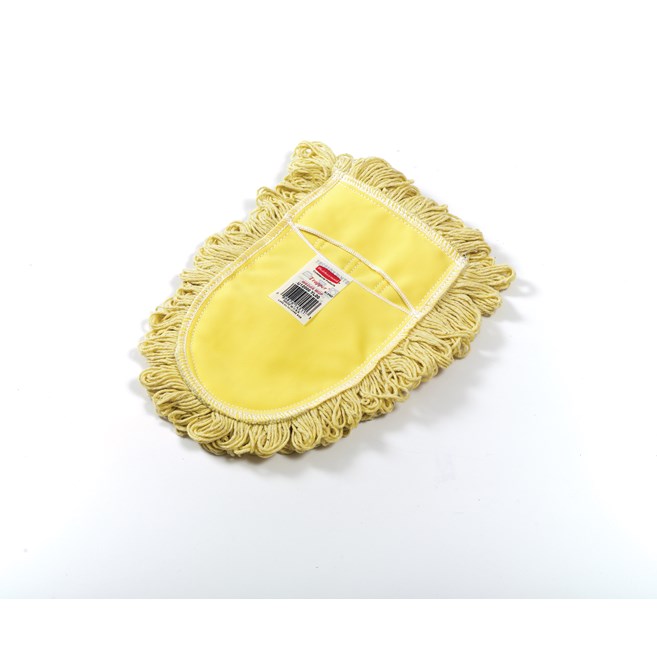 Cut-End Dust Mop Head, Wedge Shaped, Cotton, White Cut-End Dust Mop Head, Wedge Shaped, Cotton, White